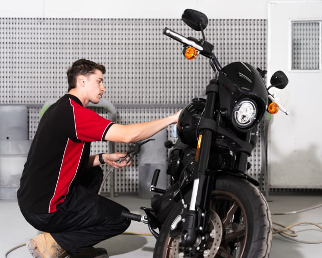 Full motorcycle restoration