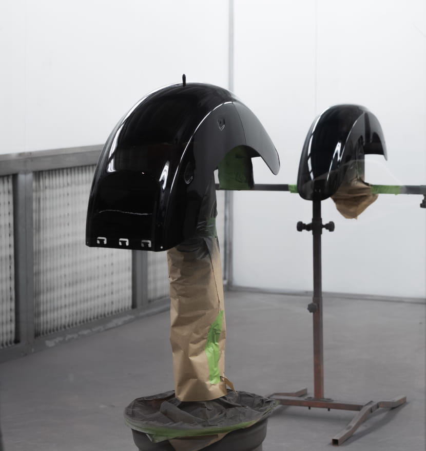 Motorcycle respray process